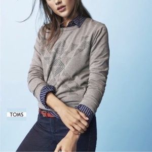 TOMS Aztec/Tribal Long Sleeve Pullover
